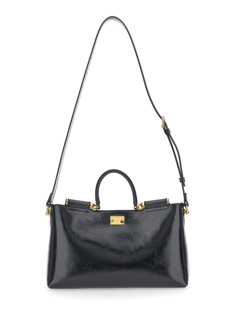 Handbag Vittoria Black Leather