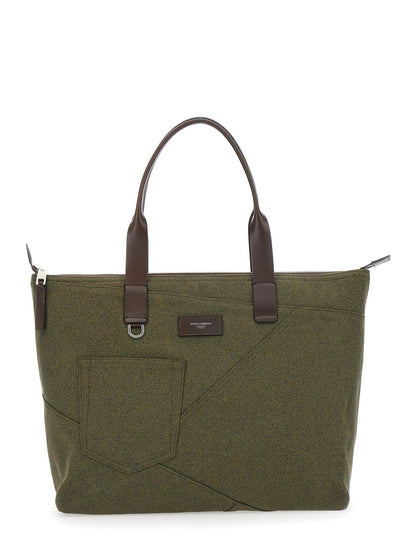 Shopper Bag Adamo Green Cotton