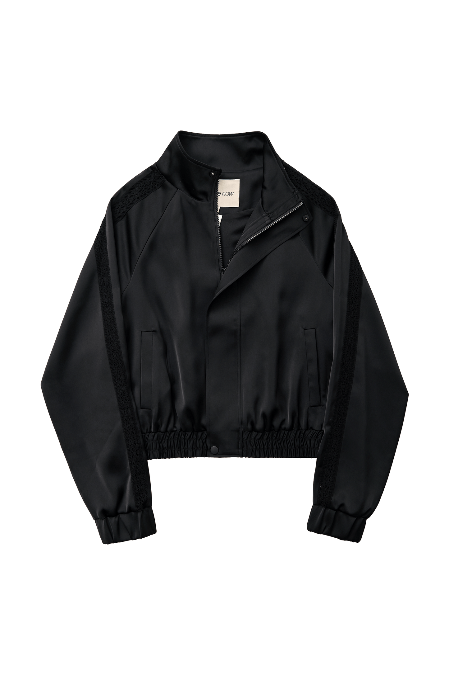Leiseu Track Jacket in Black