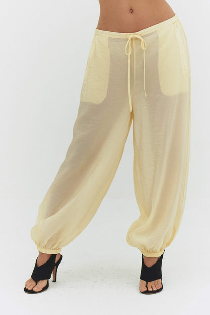 Zora Voile Pant in Butter