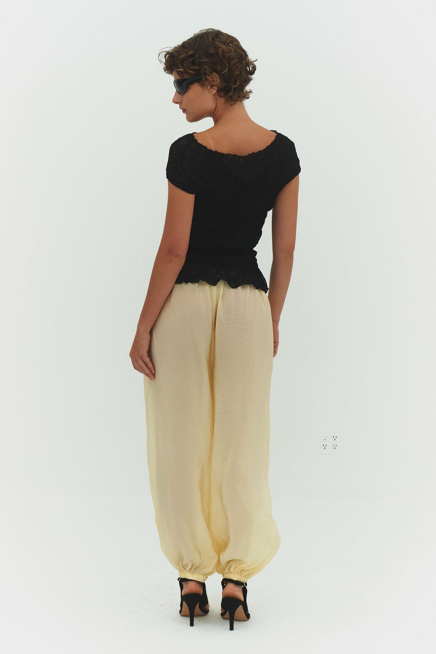 Zora Voile Pant in Butter