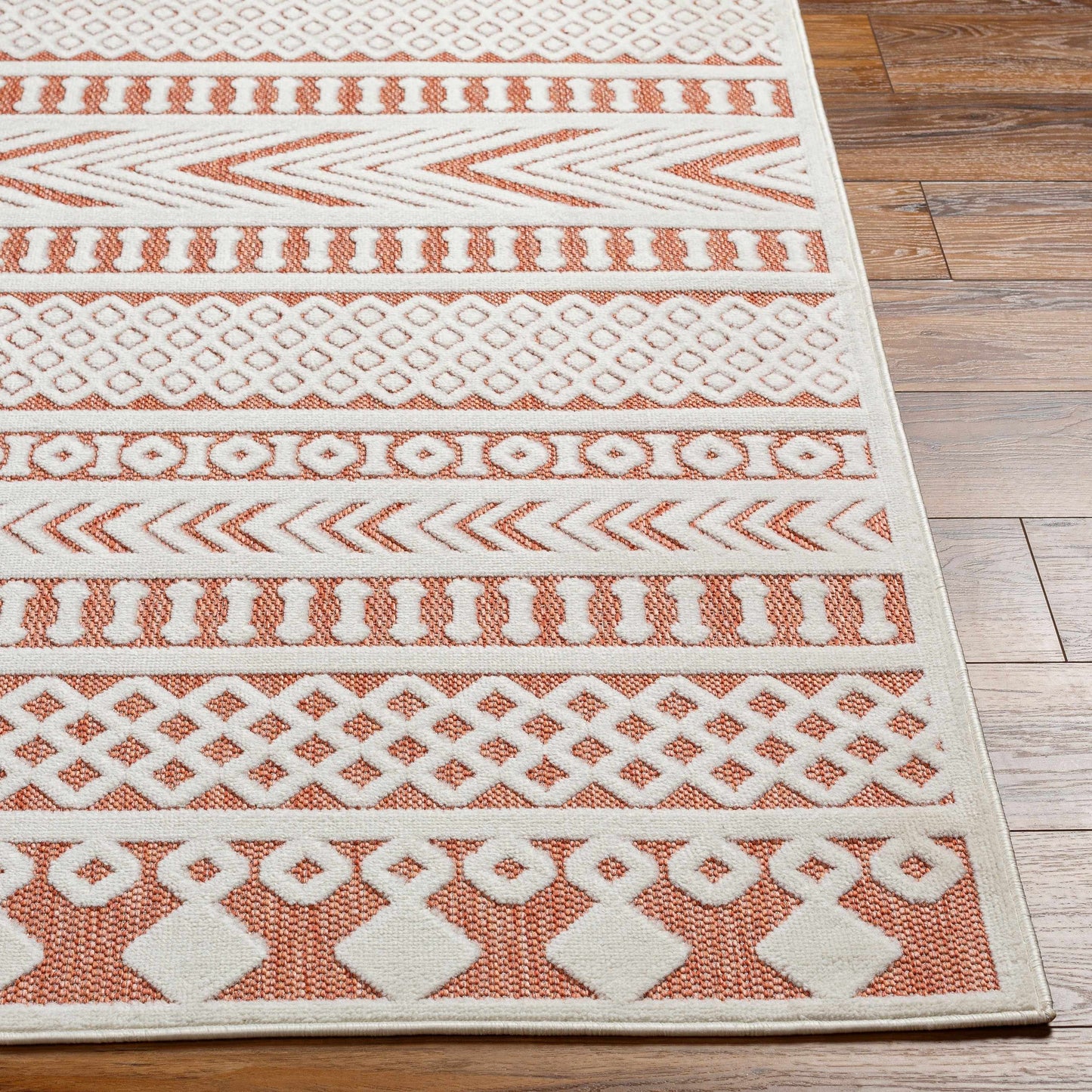 Jove Orange Outdoor Rug - Clearance