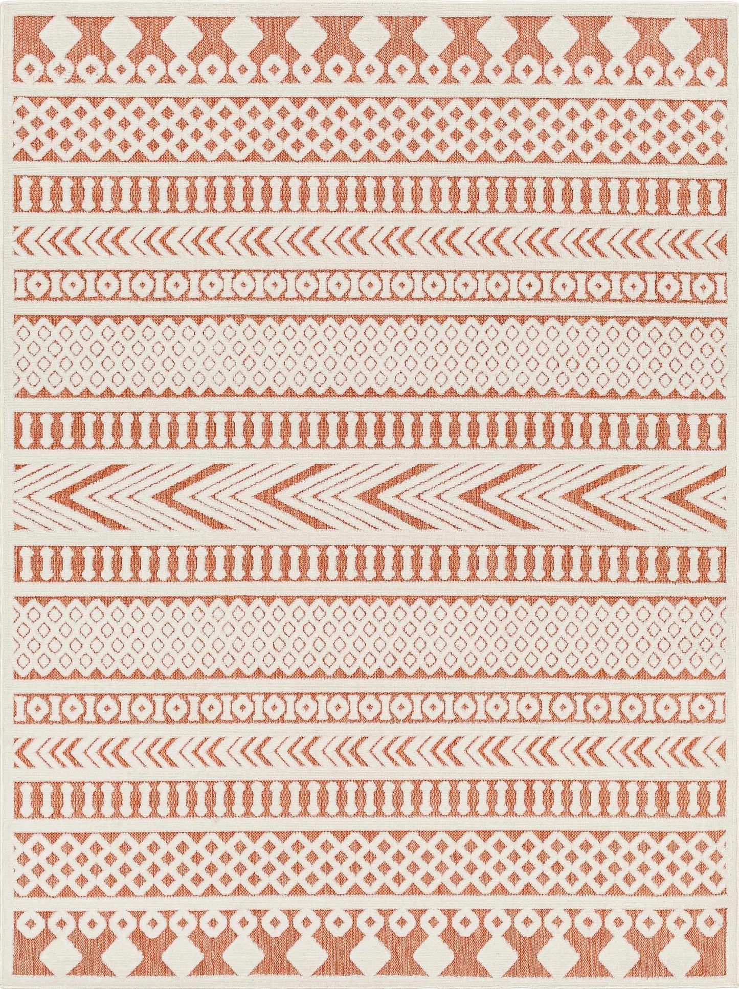 Jove Orange Outdoor Rug - Clearance