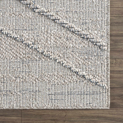 Baqer Taupe & Gray Textured Performance Outdoor Rug - Clearance