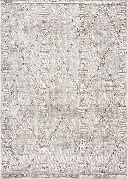 Nyla Bone Indoor & Outdoor Rug - 2x3 - Clearance