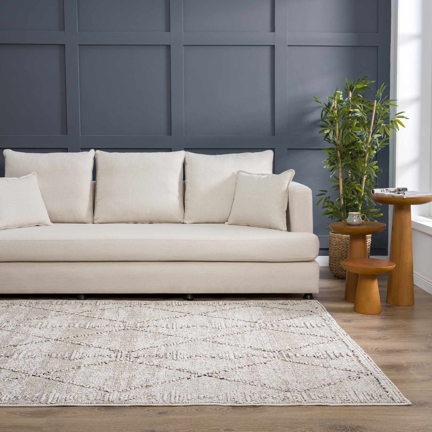 Nyla Bone Indoor & Outdoor Rug - 2x3 - Clearance