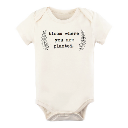 Tenth & Pine Bloom Where You Are Planted Organic Cotton Baby Bodysuit