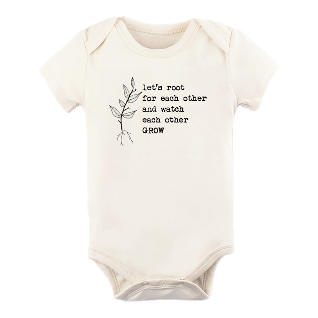 Tenth & Pine Let’s Root For Each Other Organic Cotton Baby Bodysuit