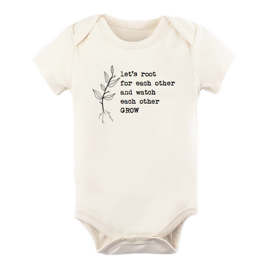 Tenth & Pine Let’s Root For Each Other Organic Cotton Baby Bodysuit