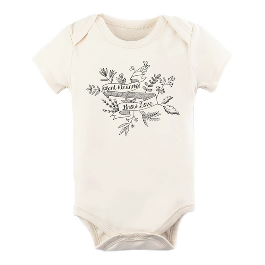 Tenth & Pine Plant Kindness Grow Love Organic Cotton Baby Bodysuit