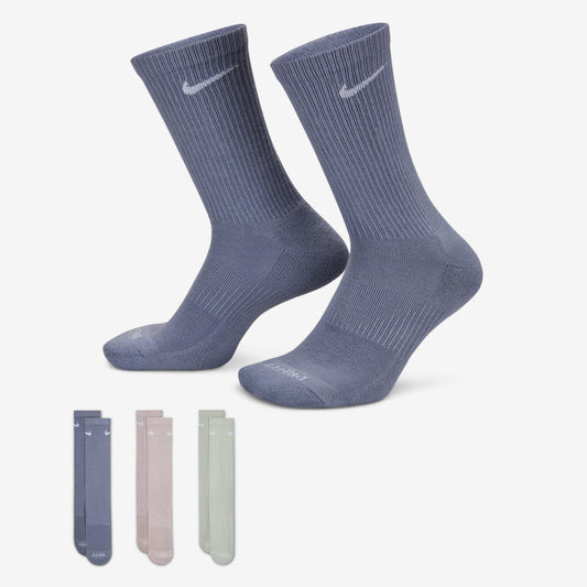 Nike Men's Everyday Plus Cushioned Training Crew Socks (3 Pack) - Sx6888-933