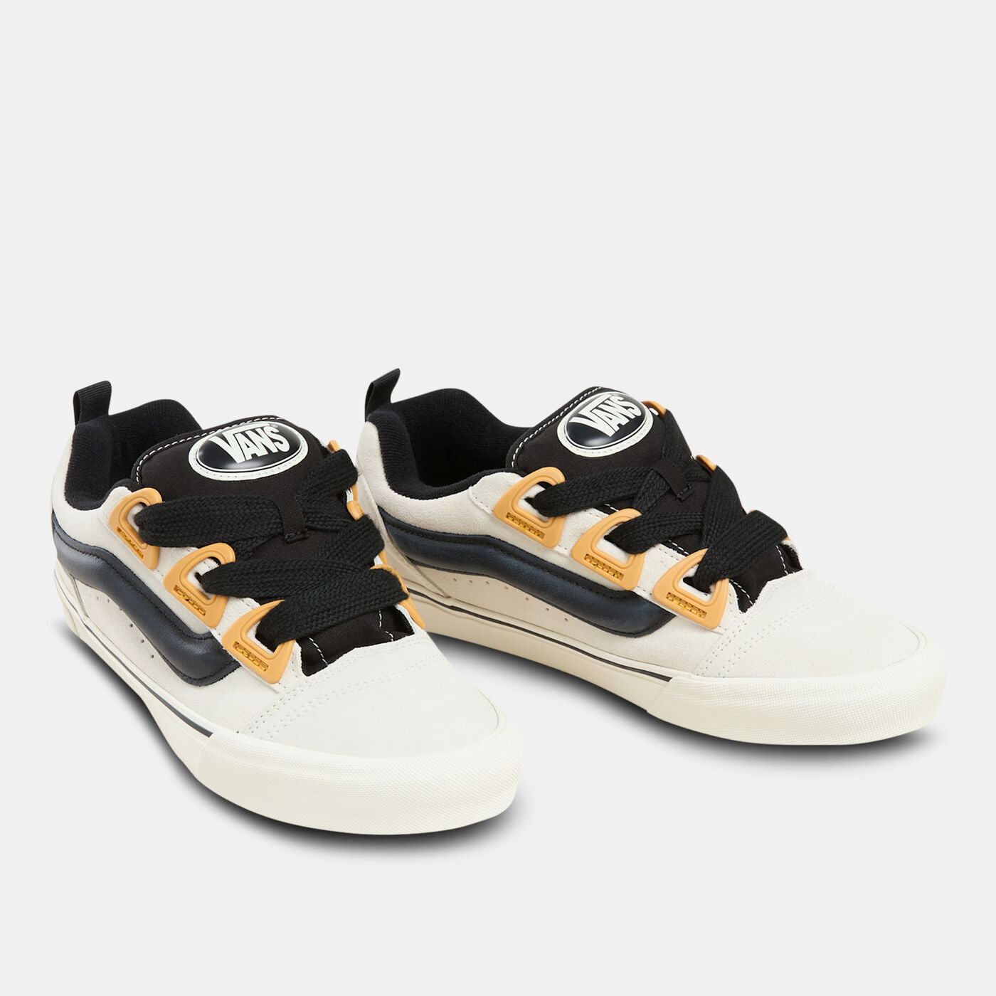 [vn000czuc9f] Mens Vans Knu Skool - White/black/yellow