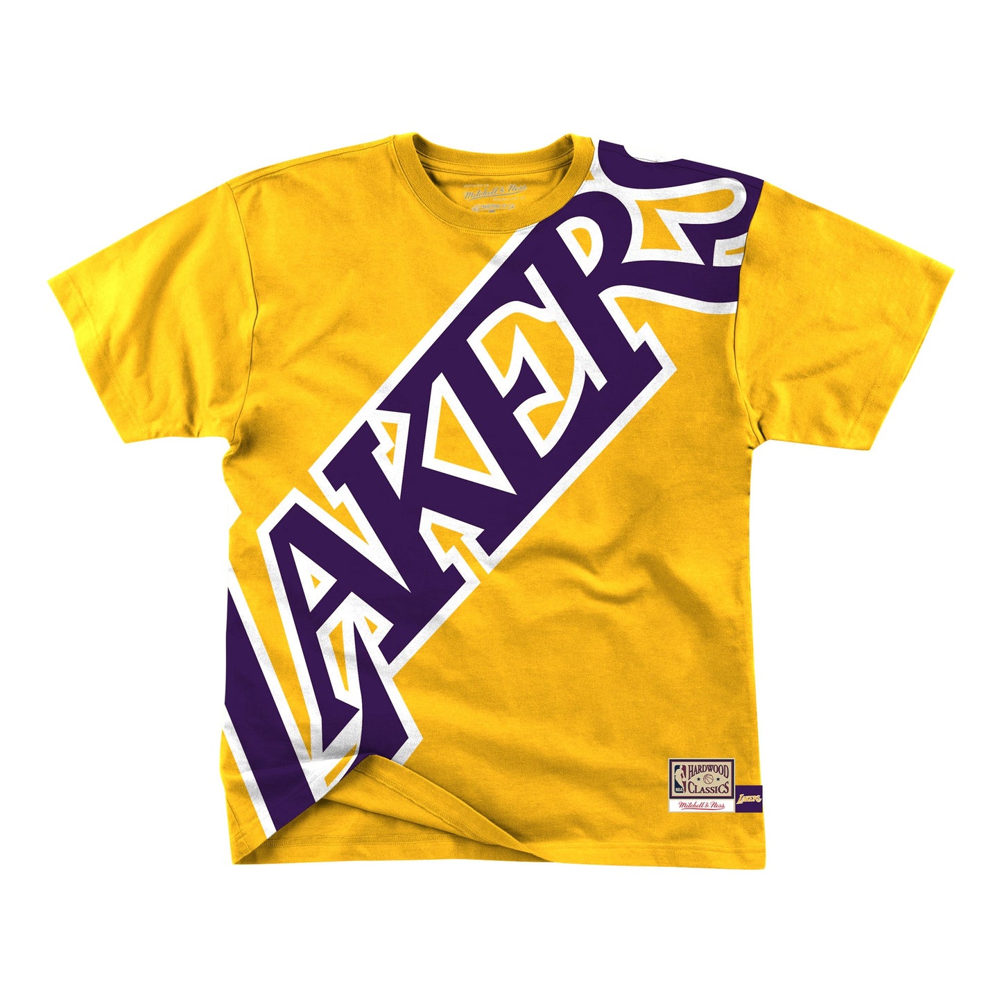 Mitchell & Ness Men's NBA Big Face Short Sleeve Tee Los Angeles Lakers