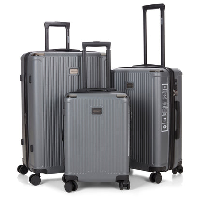 ROBERTO CAVALLI 3 Piece Luggage Set with Expandable Hard Shell & 8 Spinner Wheels