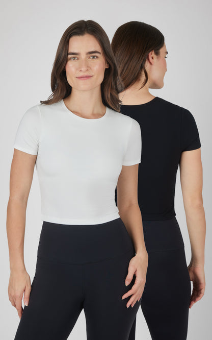 2 PK Heavenly Rib Short Sleeve Shirt