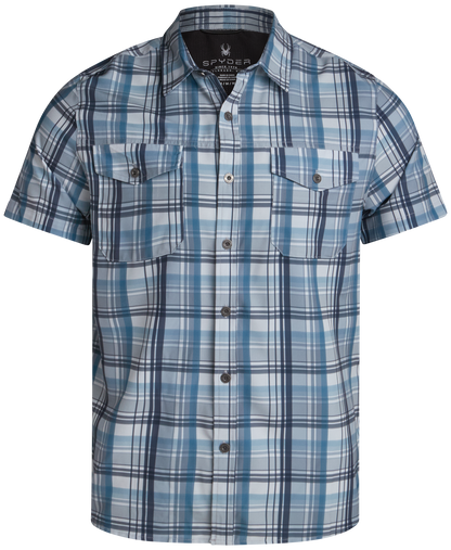 Men's Seaside Collared Shirt - Steel Grey