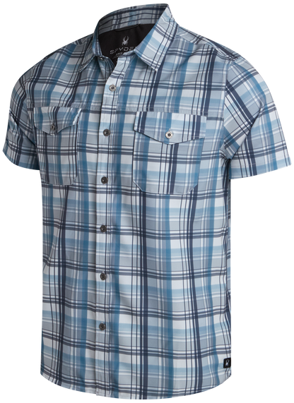 Men's Seaside Collared Shirt - Steel Grey