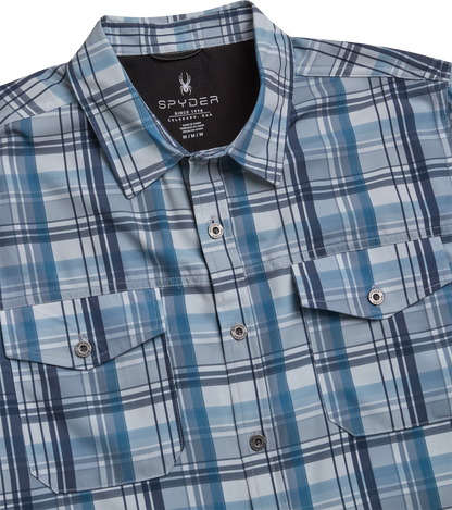 Men's Seaside Collared Shirt - Steel Grey
