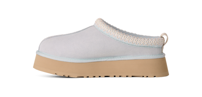 UGG Tazz II Womens Platform Clogs — Sky Blue Suede