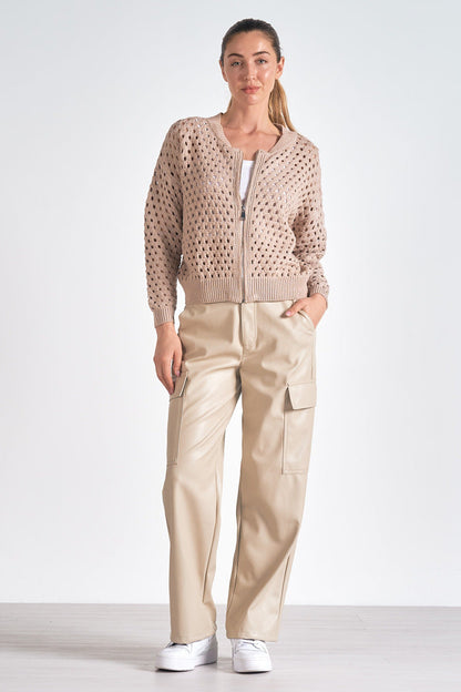 Aster Sweater Cardigan Stone