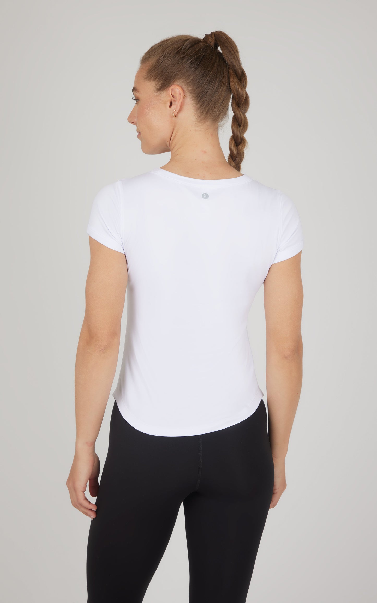 2 PK Super Soft Synergy High Crew Neck Short Sleeve Top and Crew Neck Top