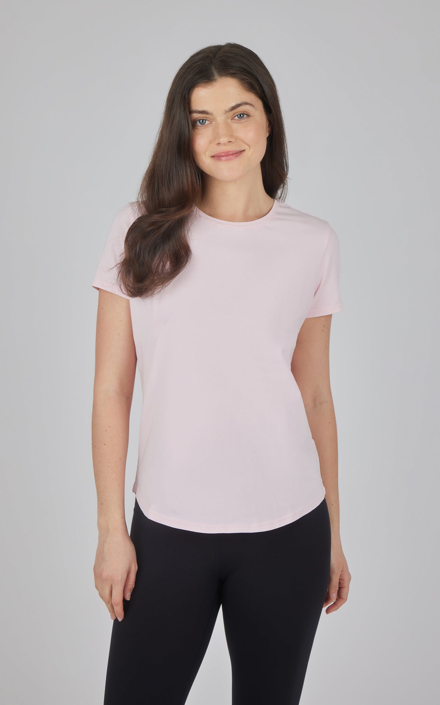 Cotton Jersey Brenna Acid Wash Crew Neck Tee