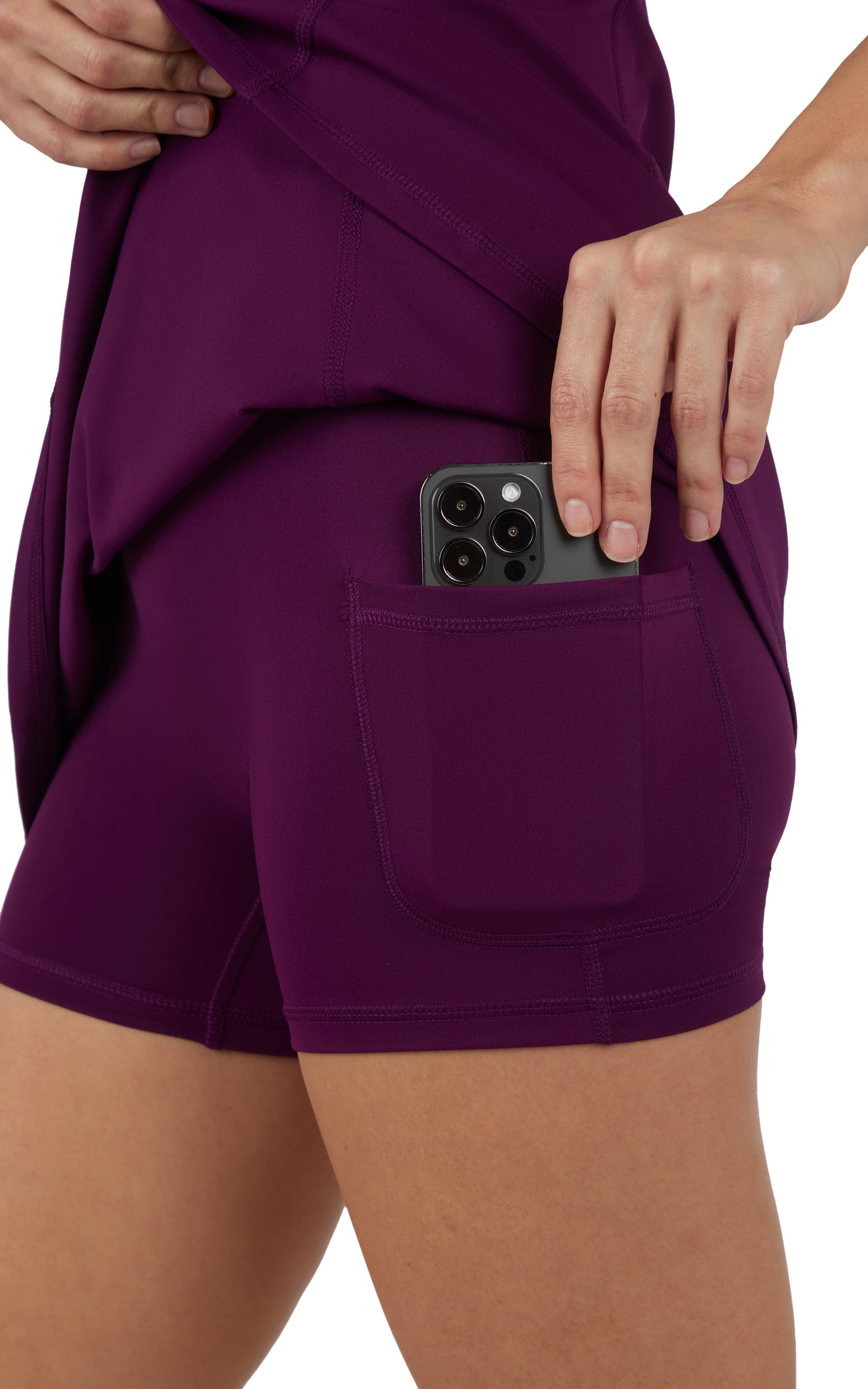 Lux  Dress with Built-In Bra and Shorts