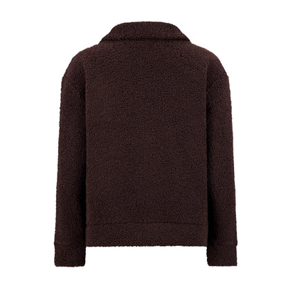 Spyder Women's Sherpa Quarter Zip Mock Neck - Cocoa