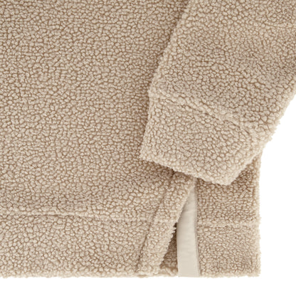 Spyder Women's Sherpa Quarter Zip Mock Neck - Sand