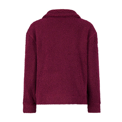 Spyder Women's Sherpa Quarter Zip Mock Neck - Wine