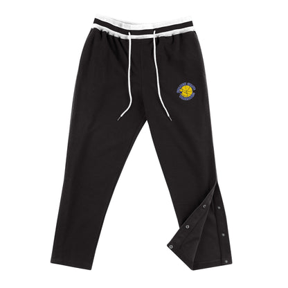 Mitchell & Ness Men's NBA Reversed Fleece Tearaway Pant Golden State Warriors Pants