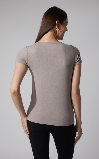 2 PK Cationic Jersey Full Length Crew Neck Short Sleeve Tee