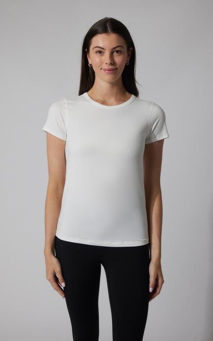 2 PK Cationic Jersey Full Length Crew Neck Short Sleeve Tee