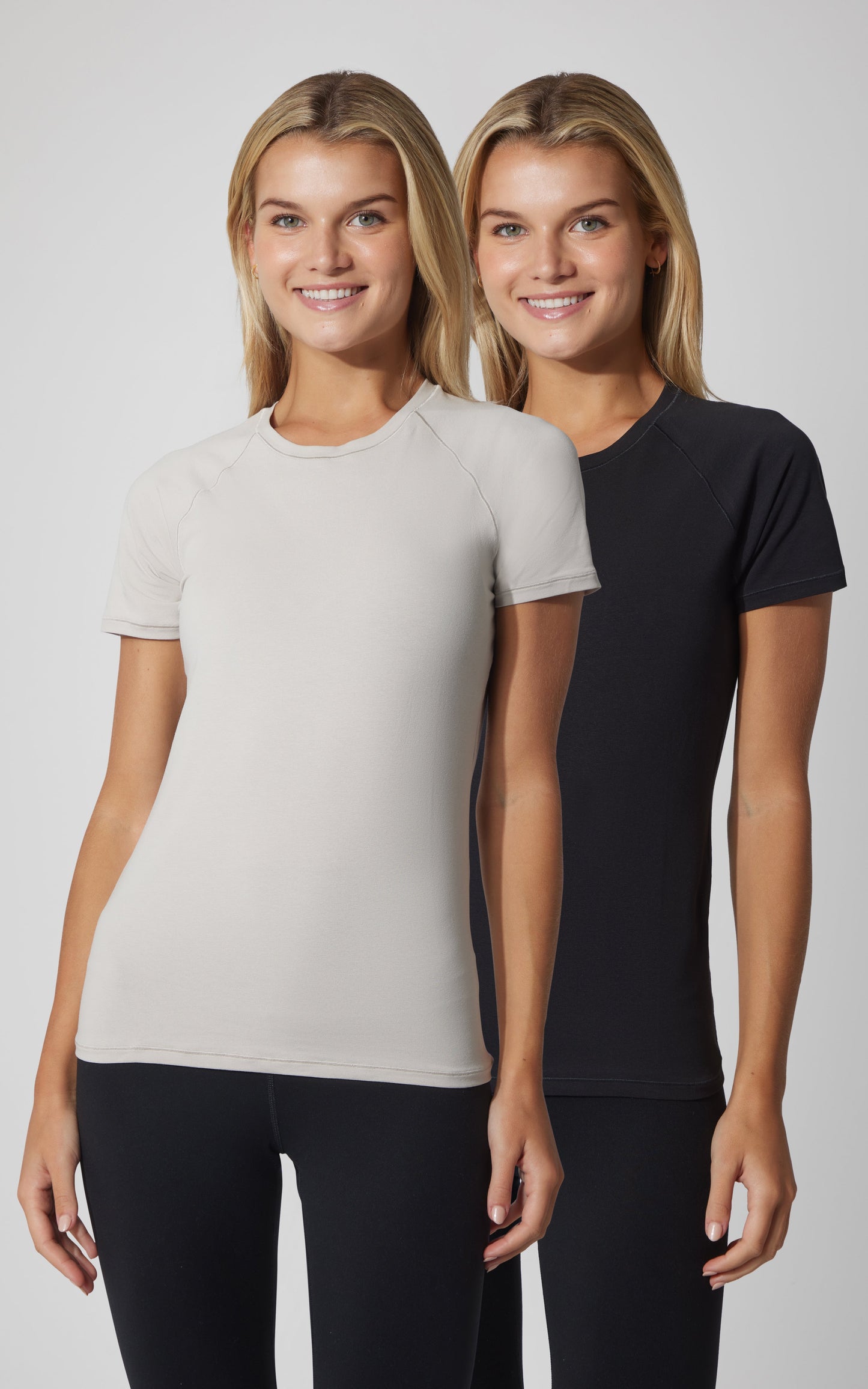 2 PK Vintage Cotton Crew Neck Short Sleeve Top - Our Cafe Story