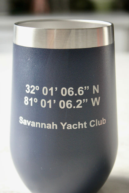 GPS Coordinates & Custom Design Insulated Tumblers