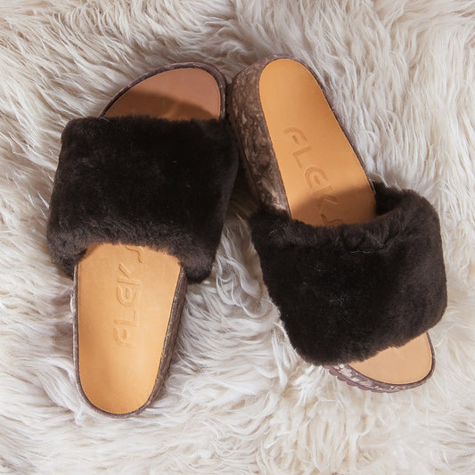 Fleks Unisex San Ysidro Slide - Espresso