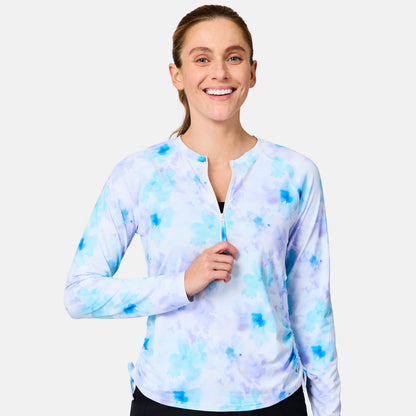Women's SunFree Quarter Zip UPF Sunshirt