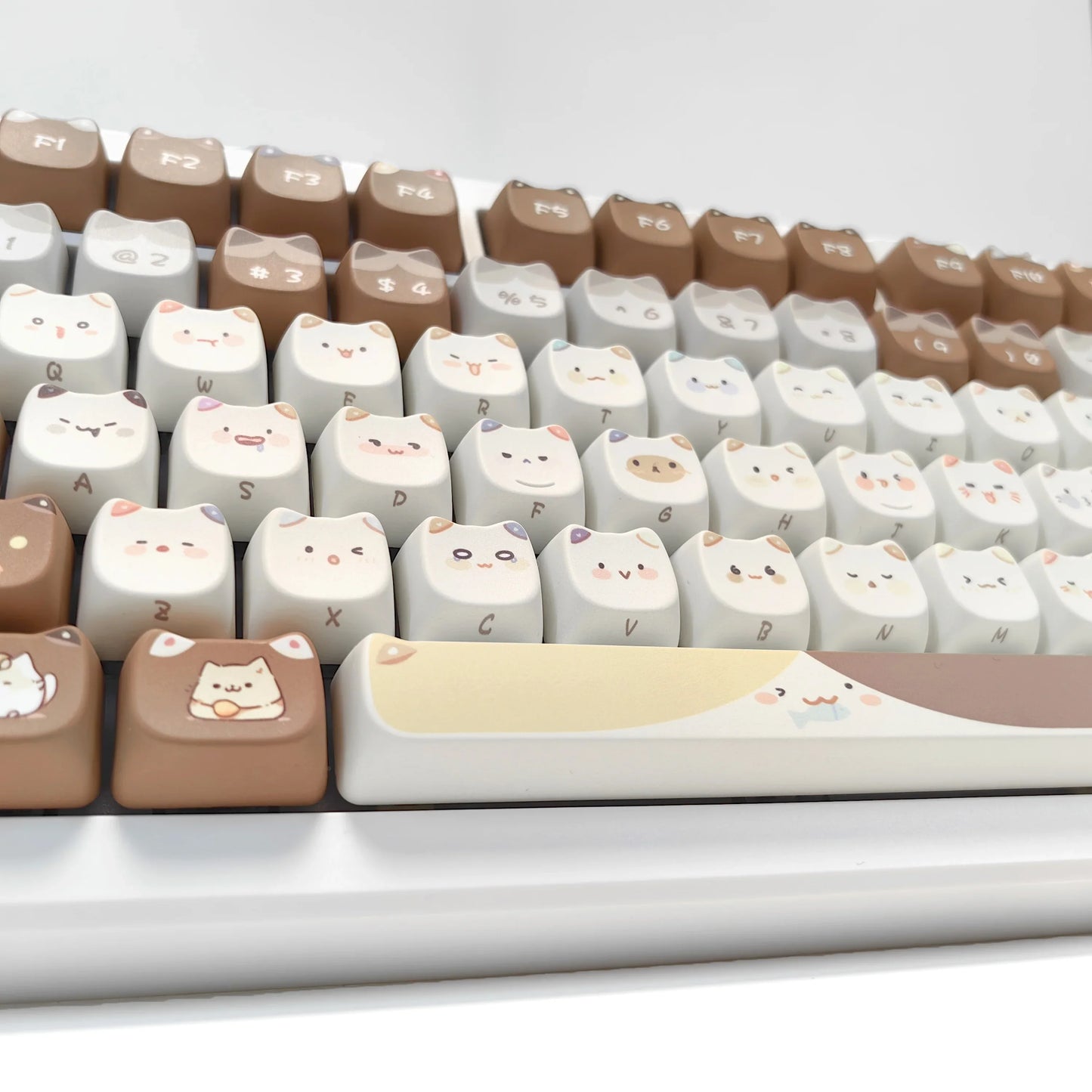 Kawaii Cat Keyboard Keycaps Set-