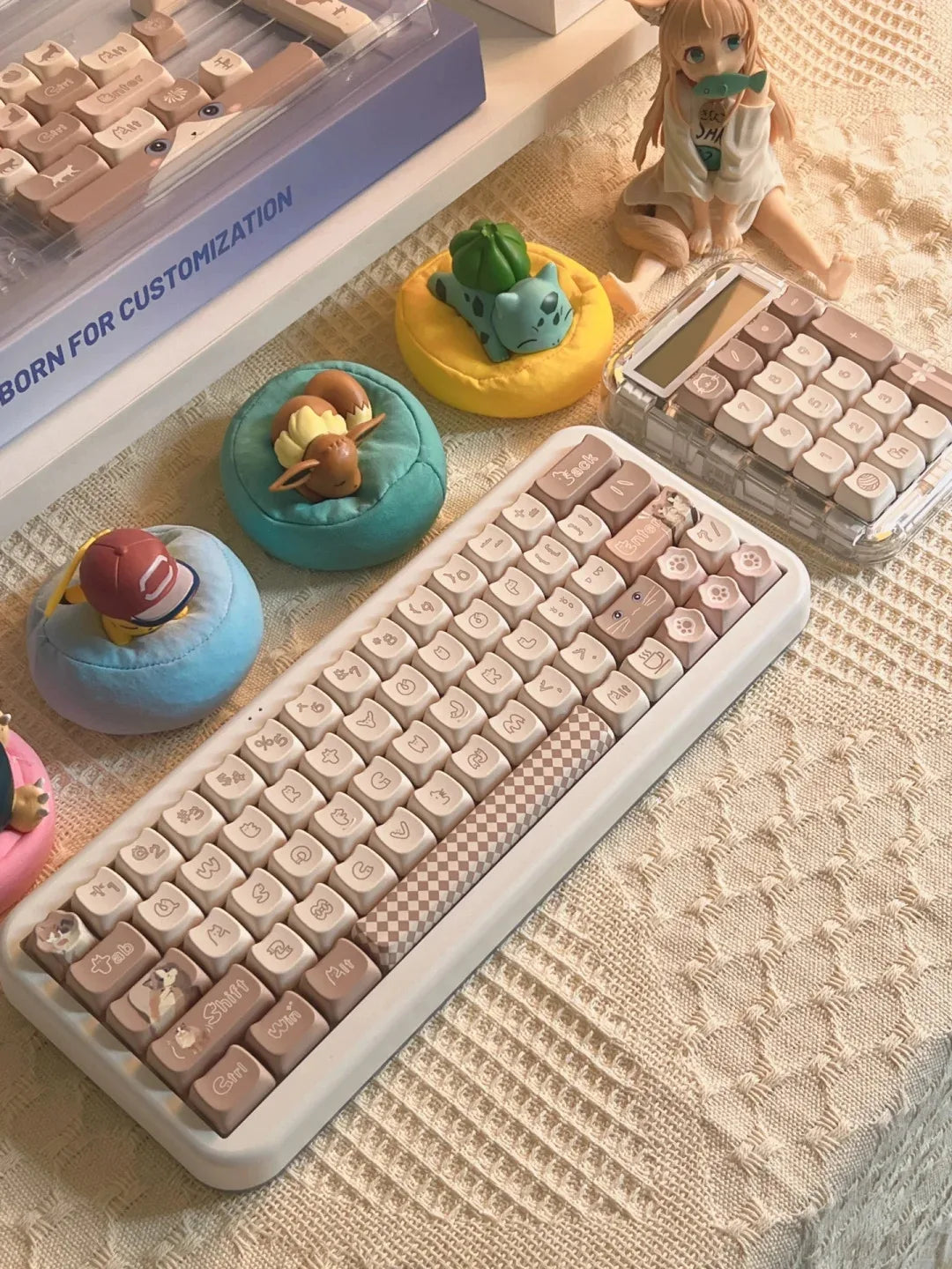 Kawaii Cat Keyboard Keycaps Set-