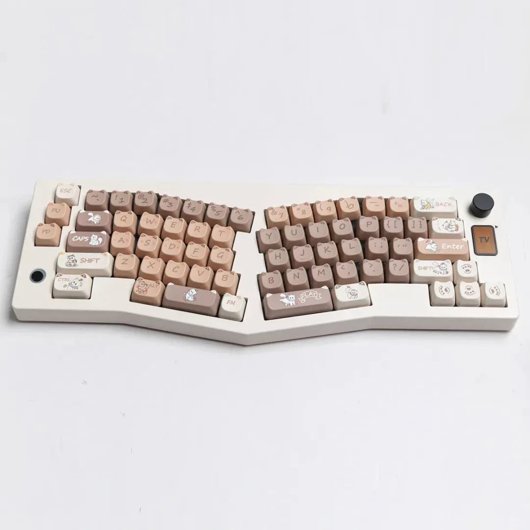Kawaii Cat Keyboard Keycaps Set-