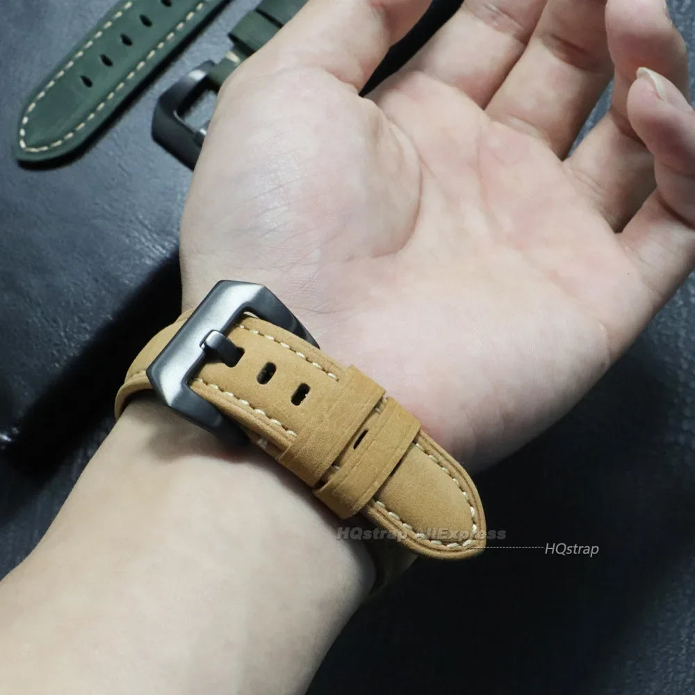 Garmin Vintage Leather Strap - Classic and Comfortable Band