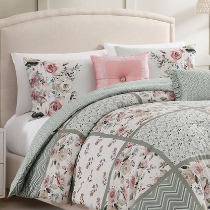 Bebejan Sage Serenity 5 Piece Reversible Comforter Set