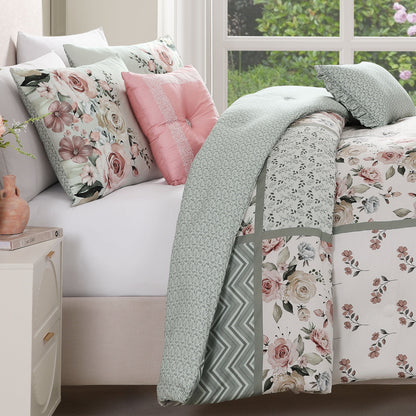 Bebejan Sage Serenity 5 Piece Reversible Comforter Set