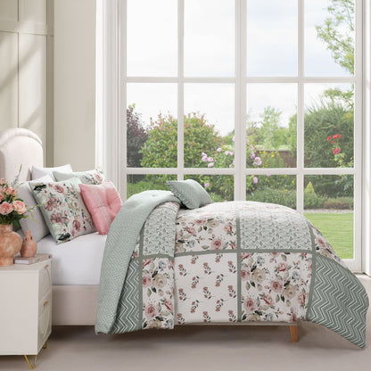 Bebejan Sage Serenity 5 Piece Reversible Comforter Set