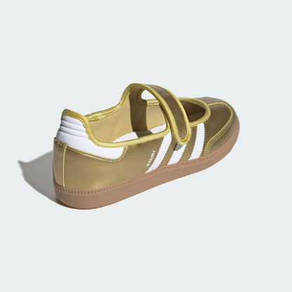 [IH6599] Women's adidas Samba Jane 'Gold Metallic White'