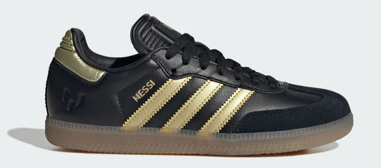 adidas Grade School Samba Indoor 'Core Black Gold Metallic Gum' Sneakers