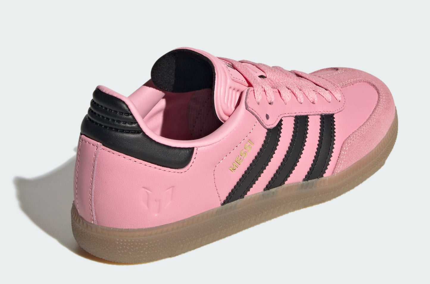 adidas Grade School Samba Indoor 'Messi Light Pink Black Gs' Sneakers