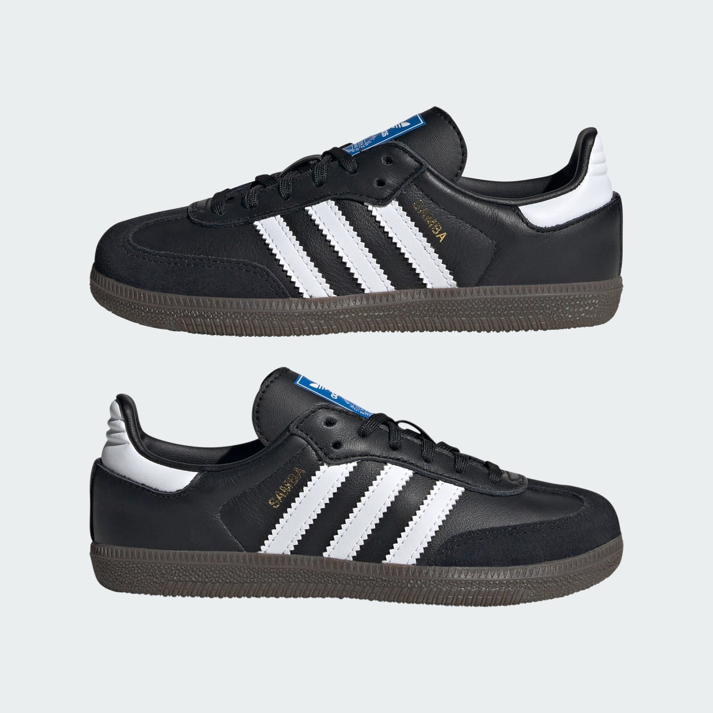 adidas Preschool Samba Og 'Core Black Cloud White Gum' Sneakers