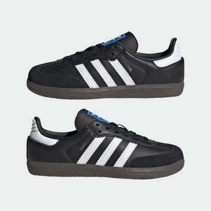 adidas Preschool Samba Og 'Core Black Cloud White Gum' Sneakers