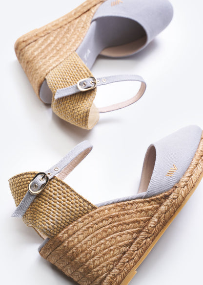 Satuna Canvas Espadrille Wedges by Viscata